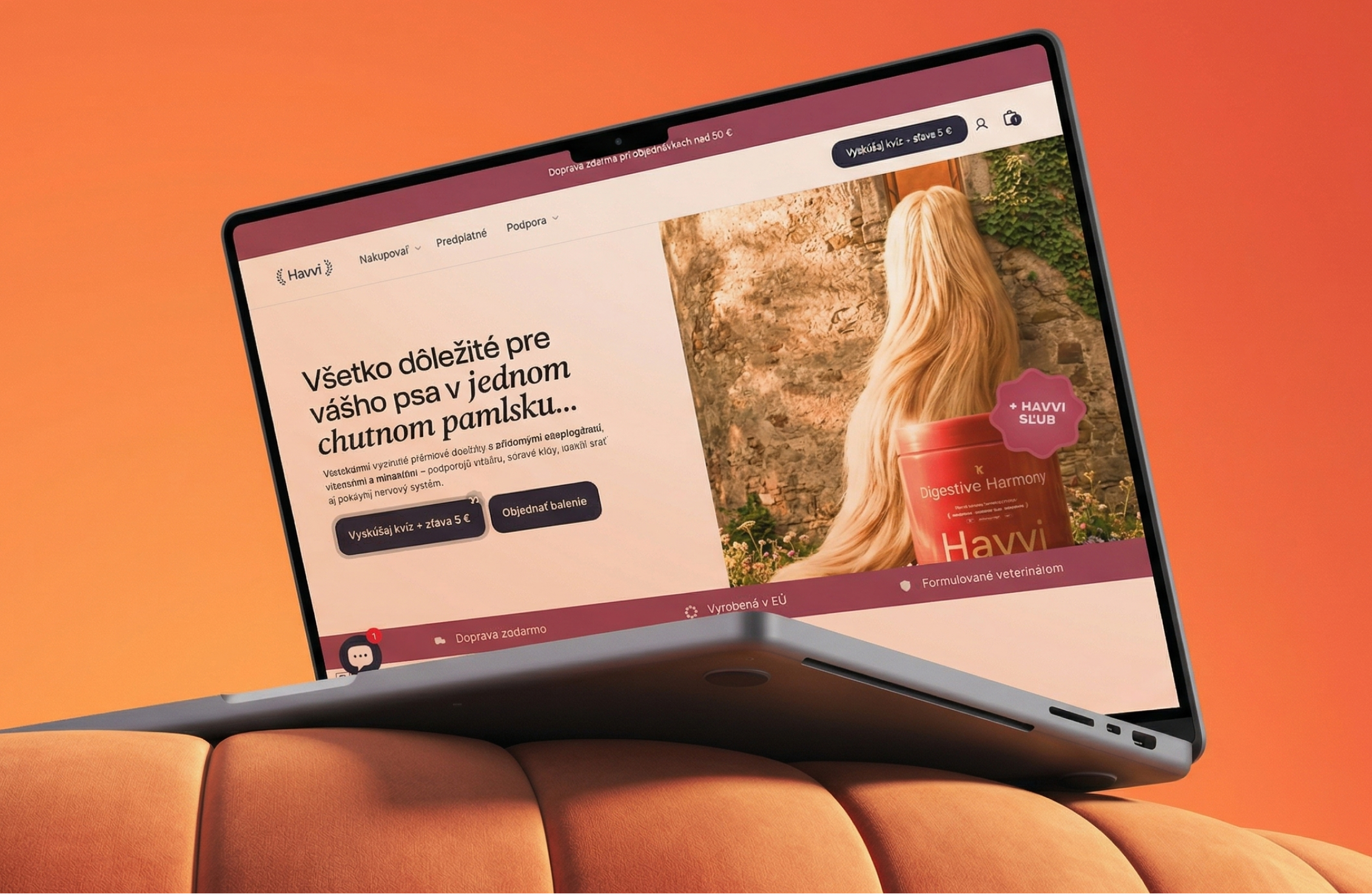 Havvi — Prémiové doplnky výživy pre psov — e-shop na kľúč so Shopify